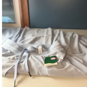 Halara Womens High Waisted Flowing  Skort Light Blue Drawstring New L